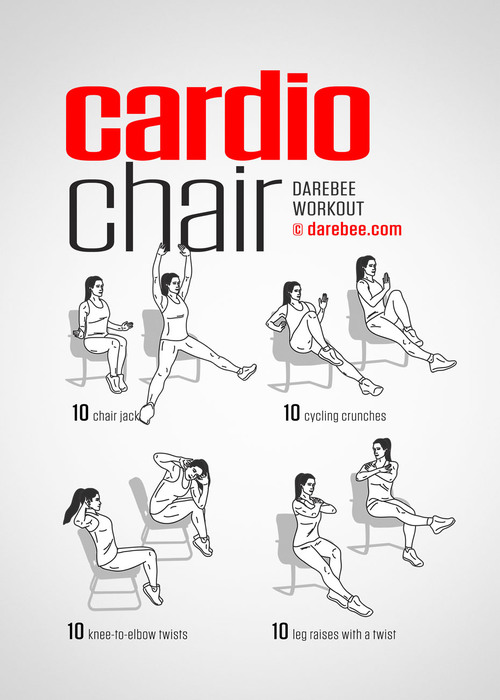 sekwencja ćwiczeń fizycznych-krzesło-kardio